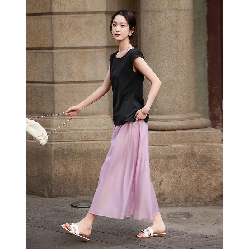 Demana Elegant Asymmetrical Top & Flowing Skirt Set