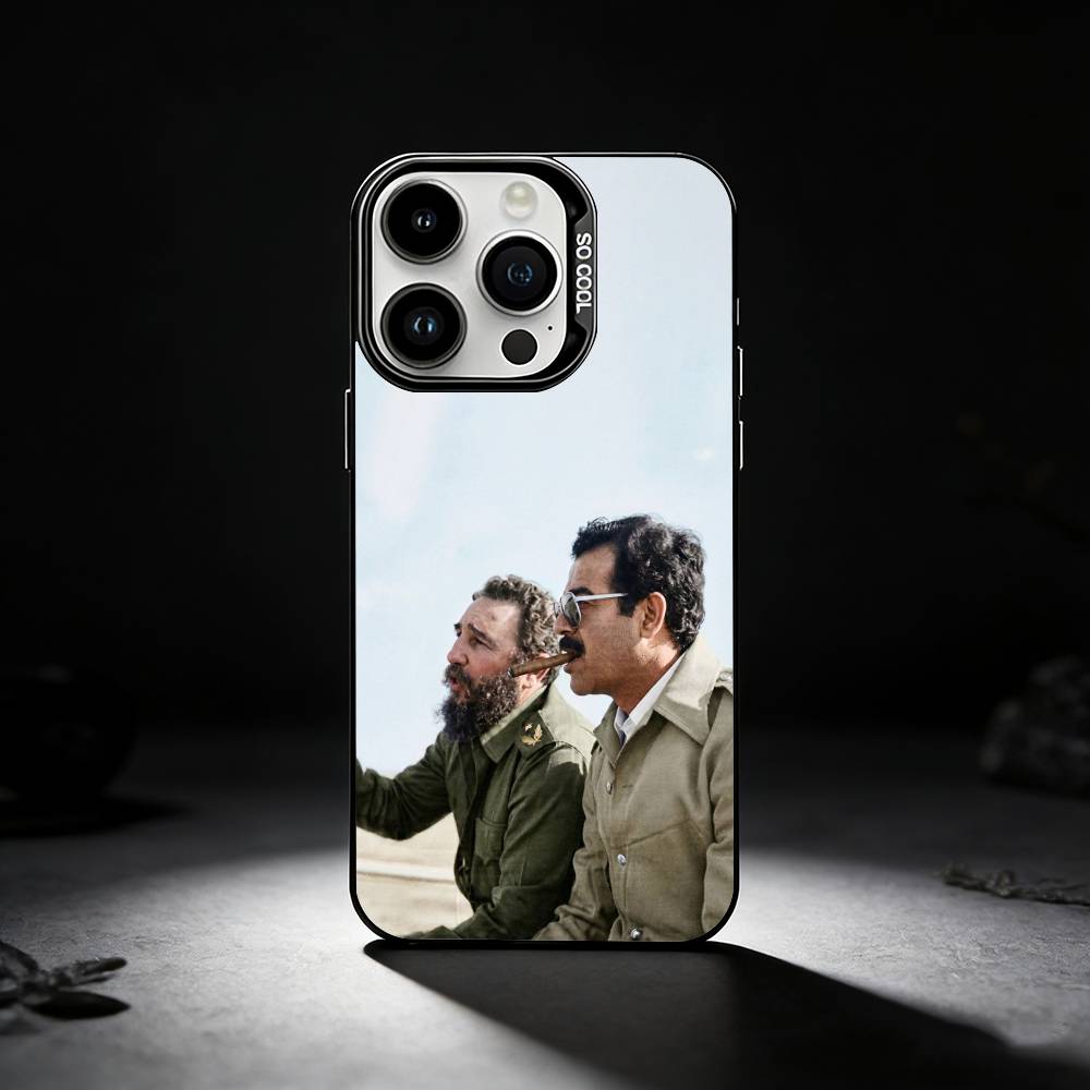 S-Saddam H-Hussein  Phone Case For iPhone 17,16,15,14,13,12,11 Plus,Pro Max,XS,Colored silver phone case