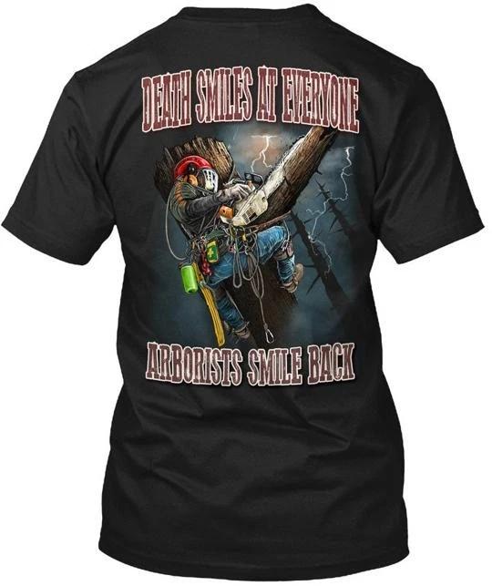 Cool Tree Climber Trimmer Arborist T shirt Made in the USA Size S to 5XL L