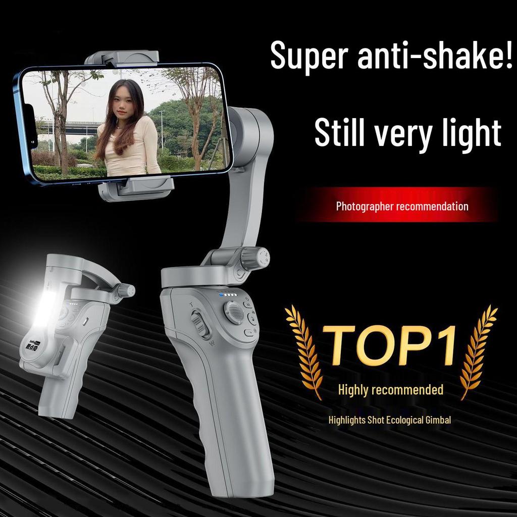 Best-Selling M01 Handheld Gimbal: Three-Axis Stabilizer with Intelligent Anti-Shake and Face Tracking for Live Streaming and Photography.