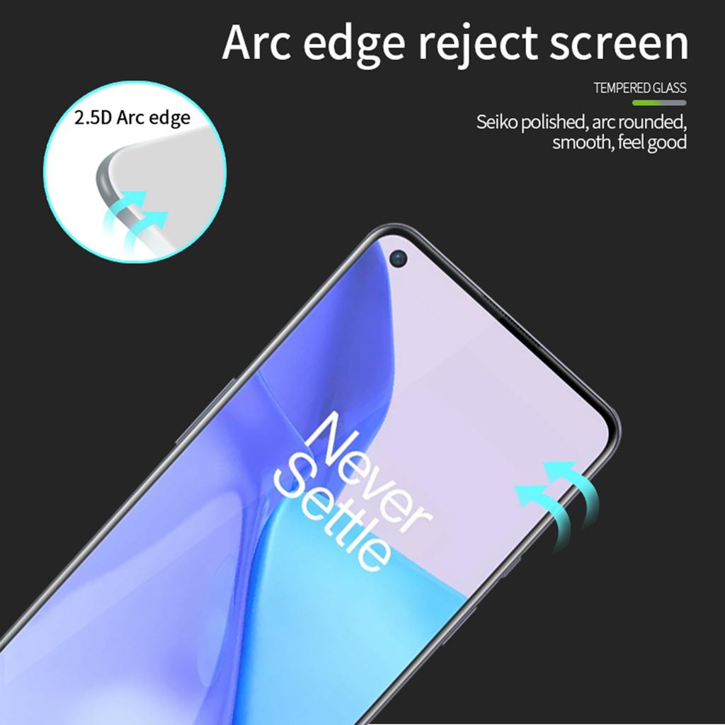 MOFI [Full Glue] Shatterproof Tempered Glass Screen Protector Full Coverage Film for OnePlus 9