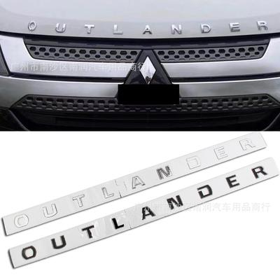 Insignia de Emblema de Letra de Coche Para Outlander 2013-2019 Pegatina de Logotipo para Capó Delantero Accesorios de Estilo de Coche Modificados