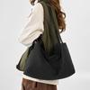 Literature And Art Small Fresh Large Capacity Tote Bag Mommy Bag Casual Solid Color Versatile Lightweight Portable Shoulder Cloth Bag