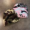 Y2K Print Knitted Hat Autumn And Winter Street  Unisex Warm Personal Versatile  Niche Beanies