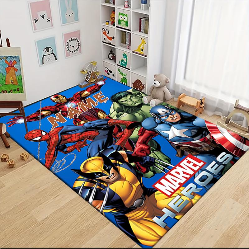 Custom Name Panther Power Symbolism Carpet Rug Customizable Soft Washable Anti-Slip Home Living Room Sofa Mats Personalized Rug. 090912