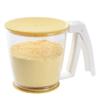 Griff Presse Tasse Form Mehl Sieb Backen Puderzucker Pulver Sieb Sieb Filter mit Deckel Küche Werkzeug Küche Gadget
