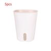 3/5/10 Pcs Self Watering Planter Lazy Hydroponic Flower Pot Plastic Translucent Self-Absorbent Flower Pot Desktop Decoration