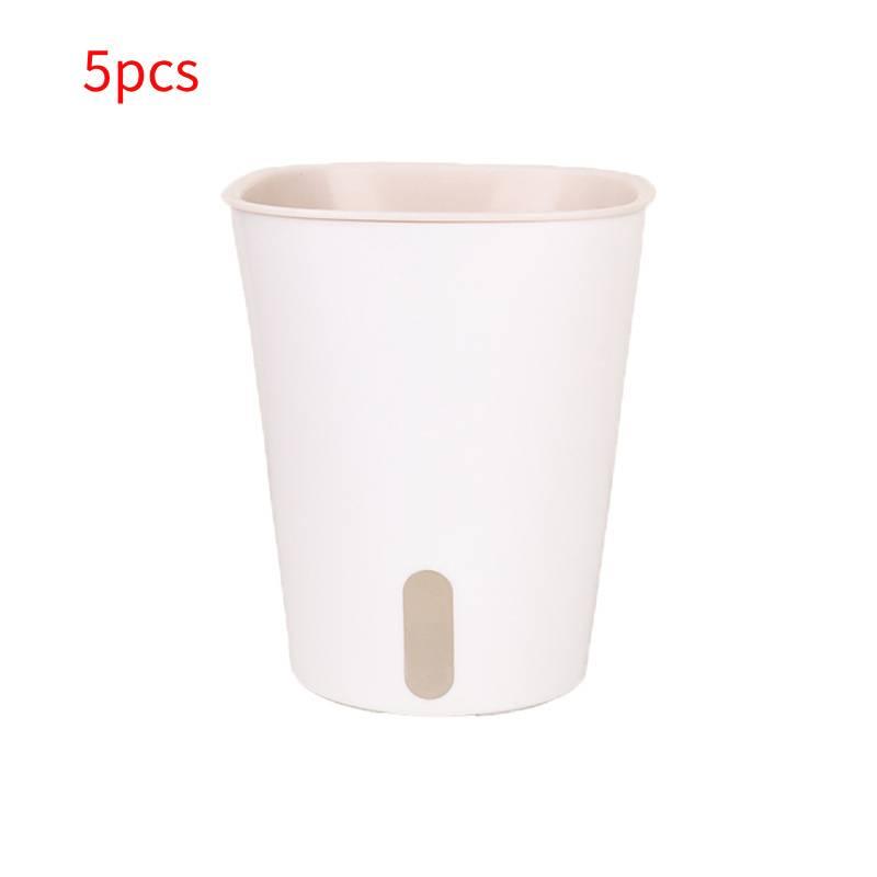 3/5/10 Pcs Self Watering Planter Lazy Hydroponic Flower Pot Plastic Translucent Self-Absorbent Flower Pot Desktop Decoration