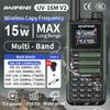 BaoFeng UV16M V2 Walkie Talkie Multibanda AM Impermeabile Alta Potenza Lunga Portata Bidirezionale NOAA Portatile Radioamatoriale UV-5RH UV16 Aggiornamento