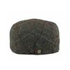 Autumn Winter Men's Hat Middle-Aged Wool Forward Cap British Vintage Beret Plaid Peaked Cap