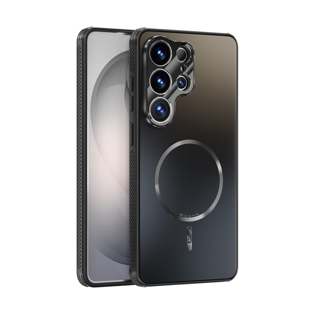 For Magsafe Magnetic Heat Dissipation Matte Shockproof Phone Case for Samsung Galaxy S26 Ultra Plus S25 Edge Lens Protect Cover