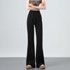 American-Style High Waist Flared Sweatpants for Women - Autumn/Winter Casual Slim Fit Long Pants