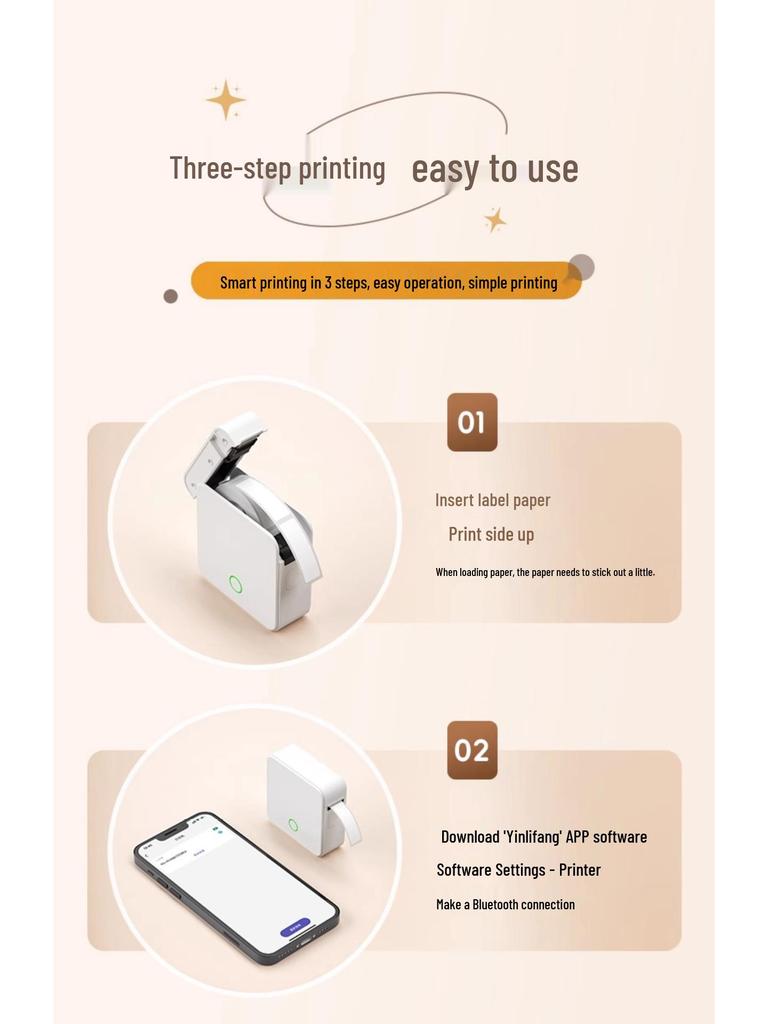 Deton P0 Portable Bluetooth Thermal Label Printer