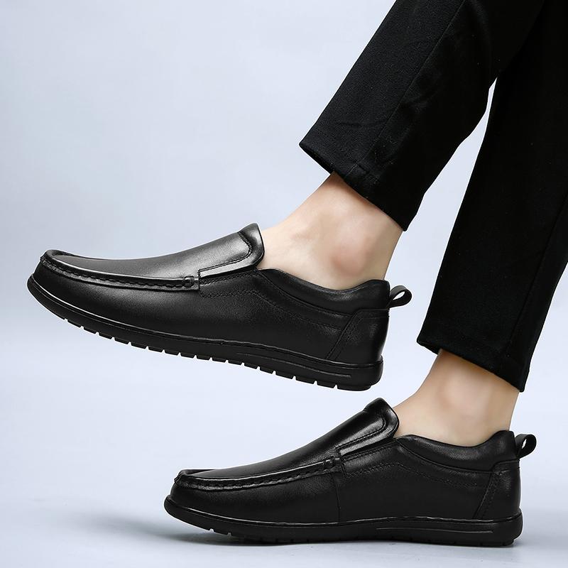 Summer Autumn Men Shoes Casual Brand Genuine Leather Mens Loafers Moccasins Fashion Breathable Slip On Boat Shoes Big Size 38-46