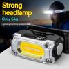 Super Bright Magnetic Headlamp 3 Light Source Hat Clip Lamp Outdoor Hiking Camping Work Head-mounted Light with Digital Display