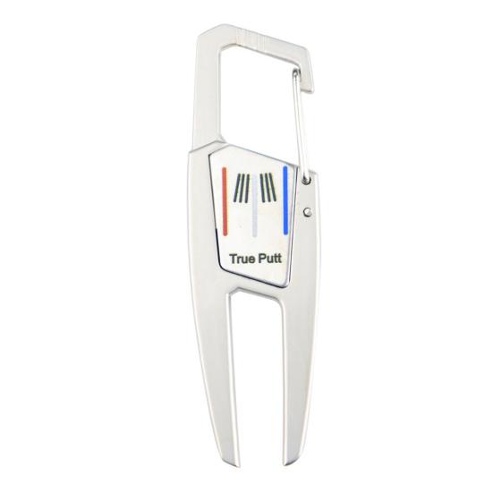 

Putting Green Fork Magnetic Hanging Buckle Ball Marker Portable True Putt Dig Golf Pitch Multifunctional Pointed Head Golf Fork Golf Accessories серебряный