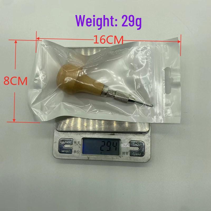 Premium Feather Shuttlecock Stringing Hook: Handmade Wooden Tool for DIY Badminton Stringing