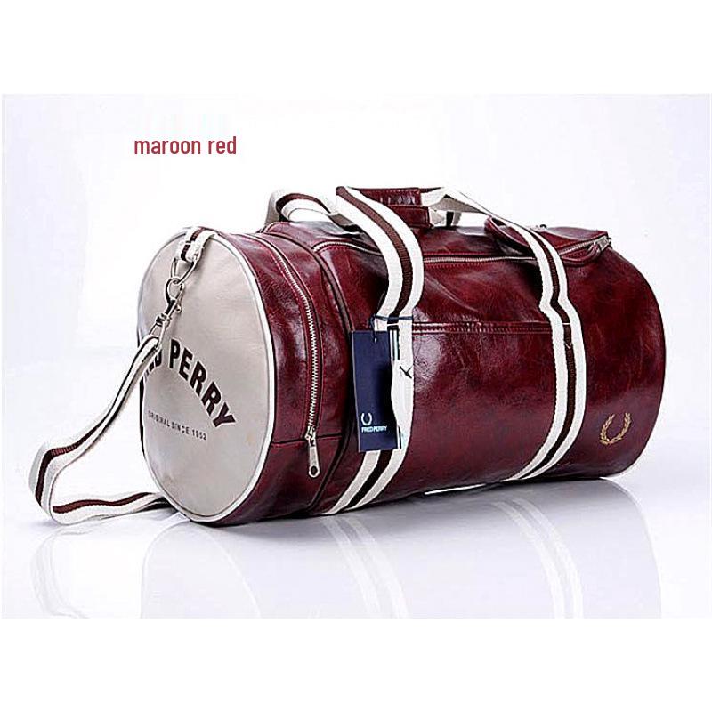 Large Capacity Trendy Travel Handbag: Round Barrel Style for Women & Men - Casual Tote & Gym Sports Bag