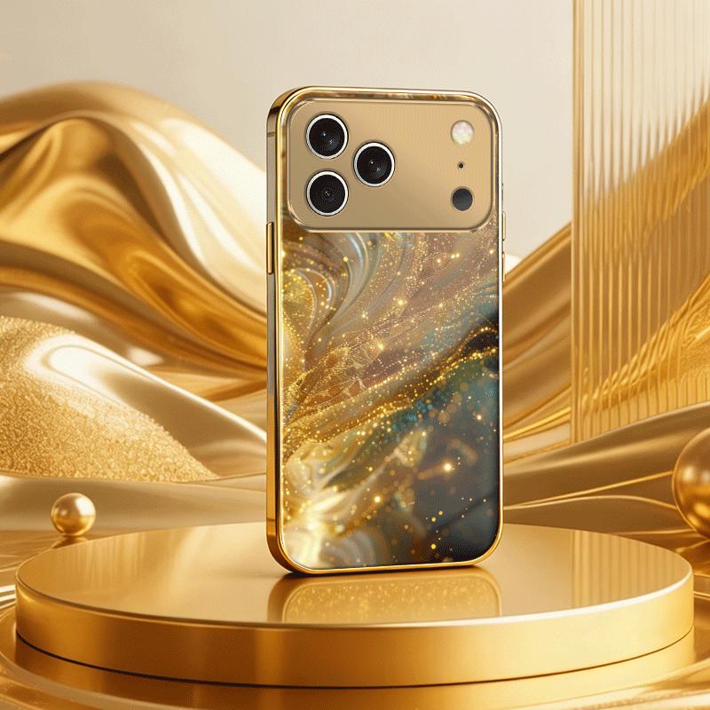 Electroplated Glass Phone Case, Suitable for Iphone 17, 16, 15, 14, 13, 12, 11pm Pro Plus and Other Phone Models.