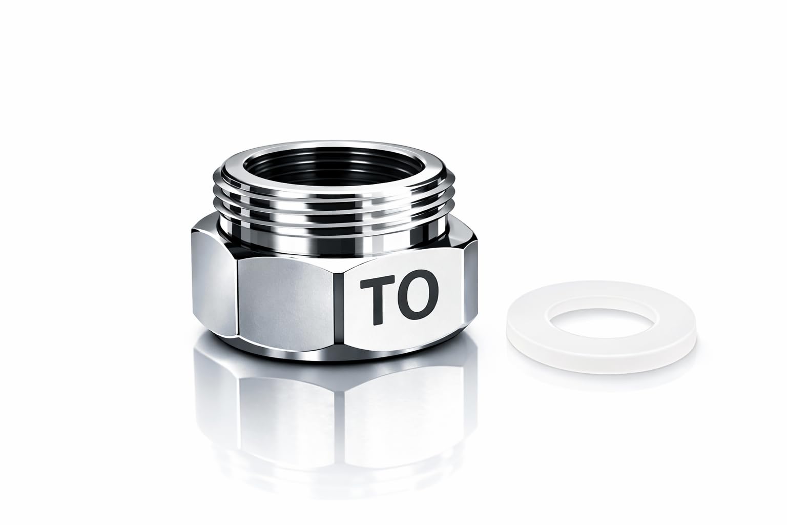 Shower Hose Adapter for TOTO Shower International Standard Heads, Replacement, G1/2 (TOTO Adapter)