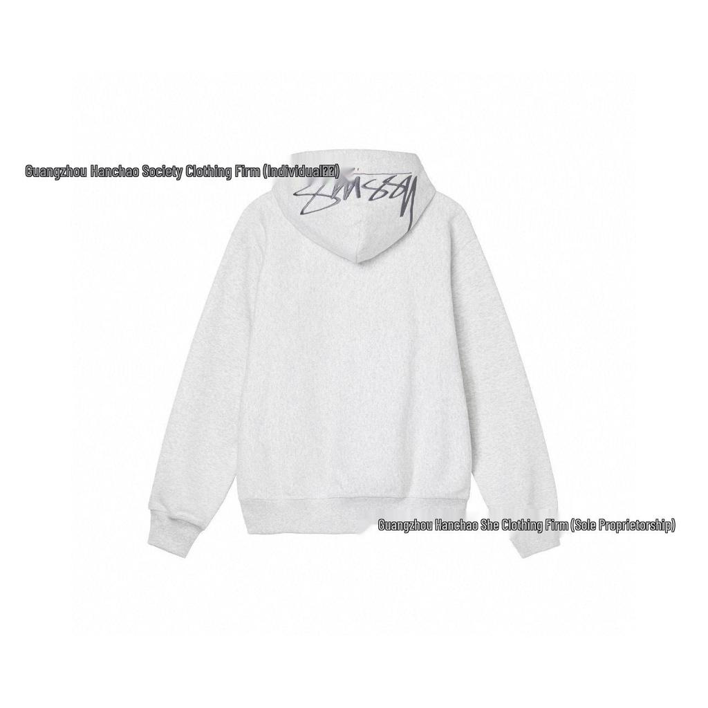 Sudadera con Aplicación Trasera SS23: Nuevo Gorro con Cremallera Retro de Alta Calle con Logo Bordado