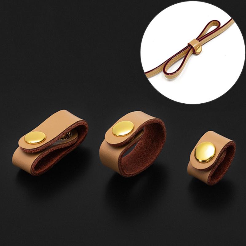 2026 Genuine Leather Strap Adjustment Buckles, Strap Shortening Clips, Fixed Fastener Accessories for Leather Handbags