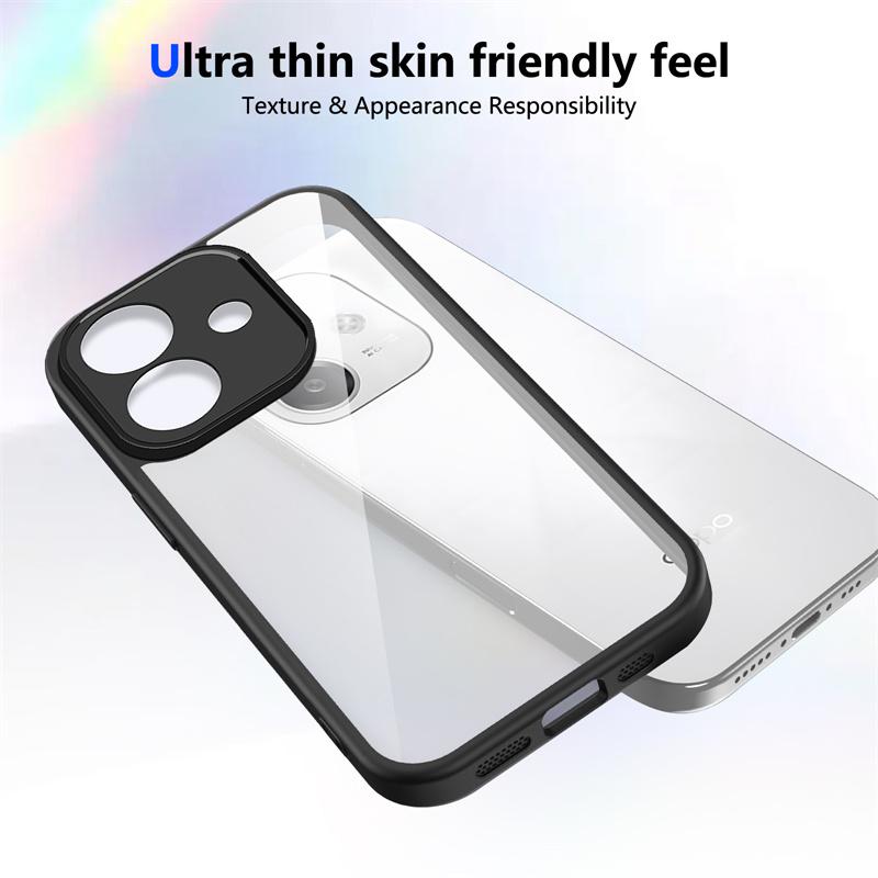 Oppo A3 5G CPH2683 CPH2693 Case Shockproof Silicone Bumper Clear Back Hard Cover Matte Phone Case for Oppo A3 OppoA3 4G CPH2669