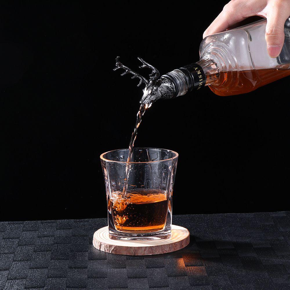 Zinc Alloy Deer Head Wine Pourer Stopper Unique Stag Wine Bottle Stoppers Wine Aerators Kitchen Gadgets Ornament Accessories