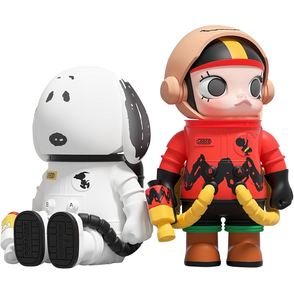 

Pop Mart Mega Space Molly 100% Charlie Brown & Snoopy Collectible Figure 10cm