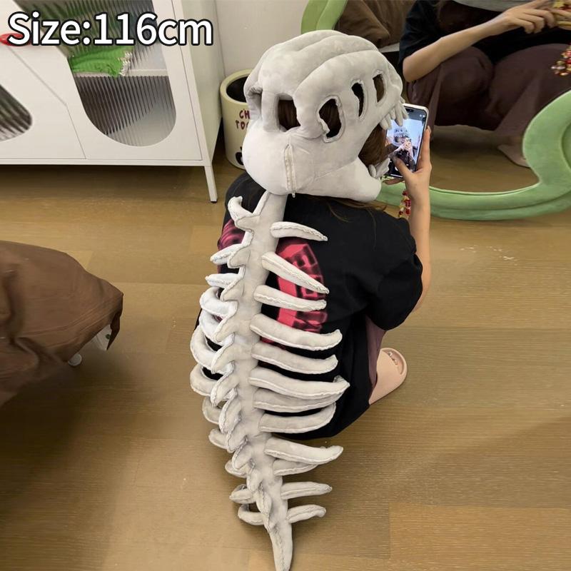 Dinosaurs Costume Cosplay Headgear Funny Dinosaur Headwear Skeleton Face Mask Funny Costume Gift Carnival Costumes
