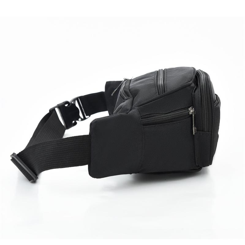 Multifunction Nylon Men Waist Bag Large-capacity Anti-theft Chest Bag Outdoor Travel Waterproof Sports Mobile Phone Bag