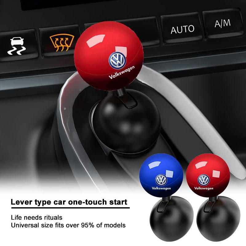 One-Touch Button Rocker Car Engine Push Start Stop Lever Emblem For VW Golf-5 6 7 MK6 Jetta Lavida Polo Tiguan Passat B5 B6 B7 RA1