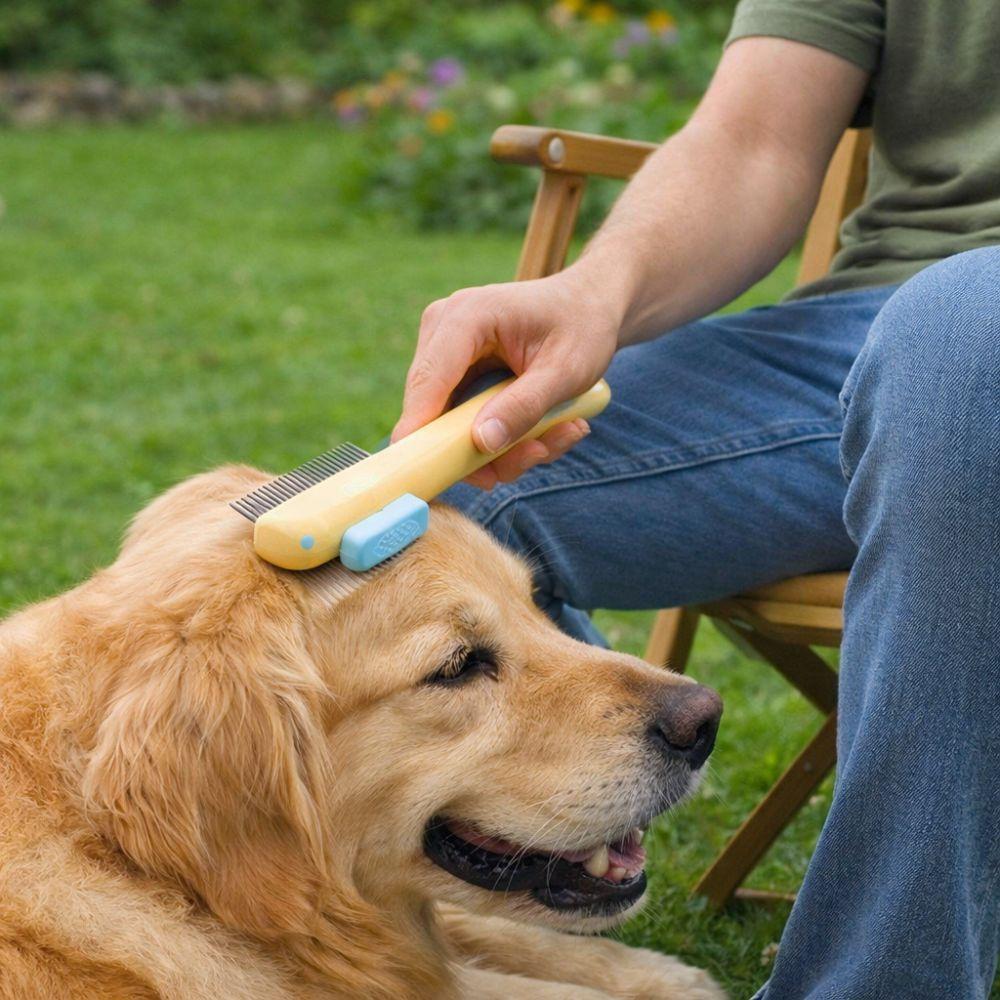 Portable Cat Hair Remover Comb Efficient Cat Grooming Brush Pet Flea Comb  Remove Lice
