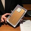 3D Corrugated Stripe Stylish Busine Sle Luggage Case for IPhone 17 Pro Max 16 15 14 13 Cover Hard Shockproof Bumper Luxury Funda