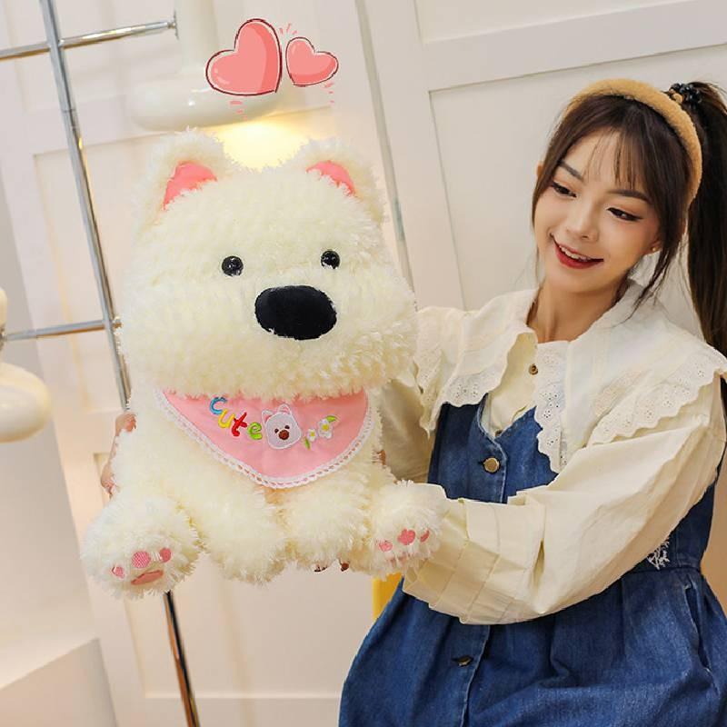 Adorable New Plush Highland Terrier Dog Toy With Soft Short Plush Fabric For Kids Gift