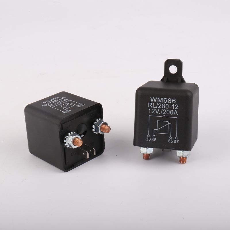 1 Stück 12V 24V Strom Automotive Hochstrom Startrelais 200A Hohe Leistung 4P Startrelais Autorelais Modulare Relais