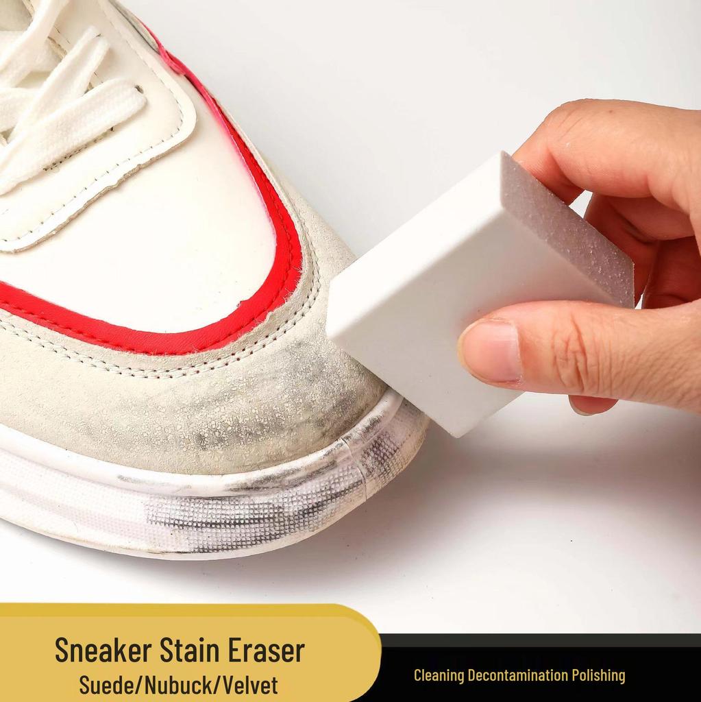 Suede Eraser for White Sneakers - Gentle Shoe Cleaner and Brush