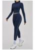 European & American Cross-Color Yoga Set: Nude Feel Zipper Jacket for Outdoor Running & Fitness