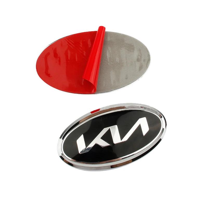 Auto Logo Stickers Front Rear Emblem Steering Wheel Hub Cap Cover for KIA Ceed Soul Sportage K3 K5 Sorento Cerato Carens Niro