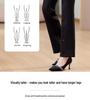 Past Women's Plus Velvet Micro Flare Casual Pants