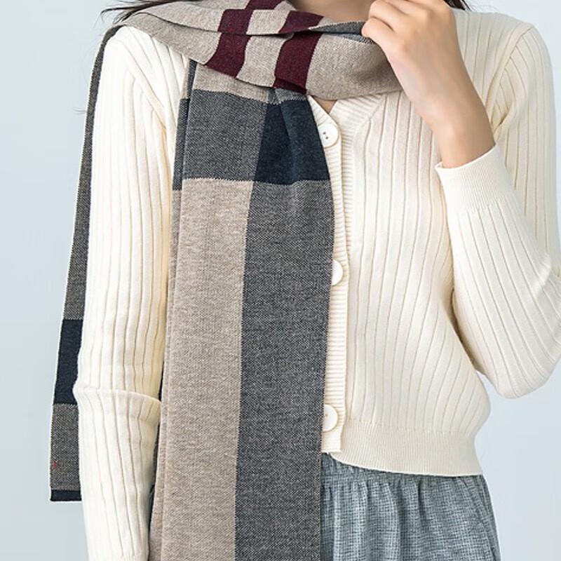 Hengyuanxiang Men's Plush Blended Scarf