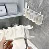 1/2 Pieces Wall Mounted Spice Jar Holder Adjustable Spice Rack Organizer Make Up Rack for Improve Your Kitchen Efficiency