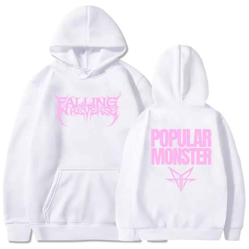 Album Popular Monstour Printing Hoodies Falling In Reverse Rock Band Sweatshirts Winter Hooded Long Sleeve Pullovers Moletom Men