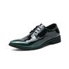 FashionLuxury Business Oxford Leather Shoes Men Breathable Rubber Formal Dress Shoes Male Glossy Wedding Flats Footwear Mocassin Homme