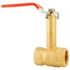 All-Copper High-Stem Straight-Through Ball Valve, 1 Inch, Double Internal Thread, 50 High Neck, Thickened Copper, Dn25.
