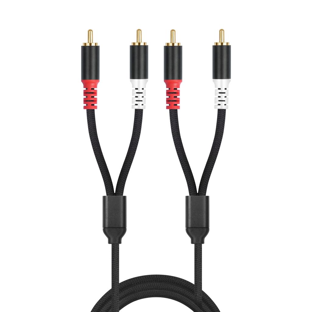 2RCA Male To 2RCA Male Stereo Sound Cables 2RCA Stereo Cable for Home Theater HDTV Amplifiers Systems Car Sound