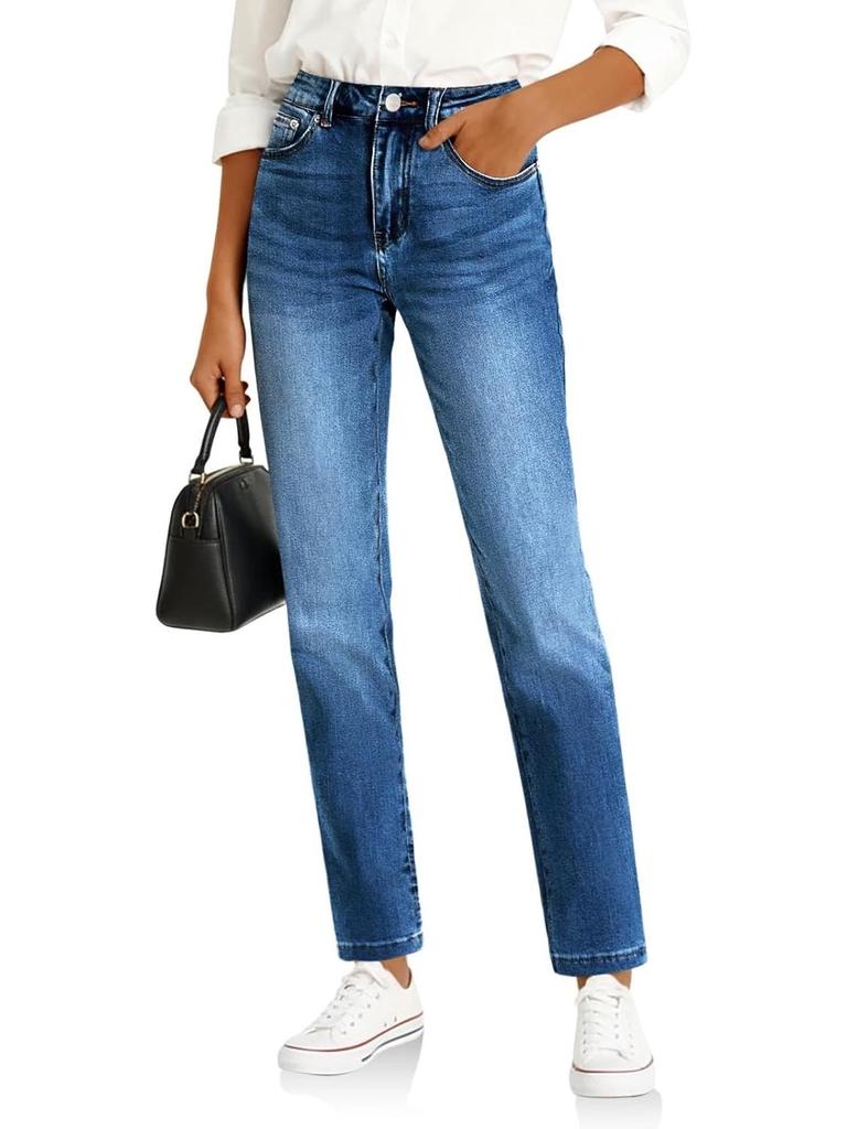 Moda Feminina Europeia e Americana Tendência Verão 2026 Calça Jeans Reta