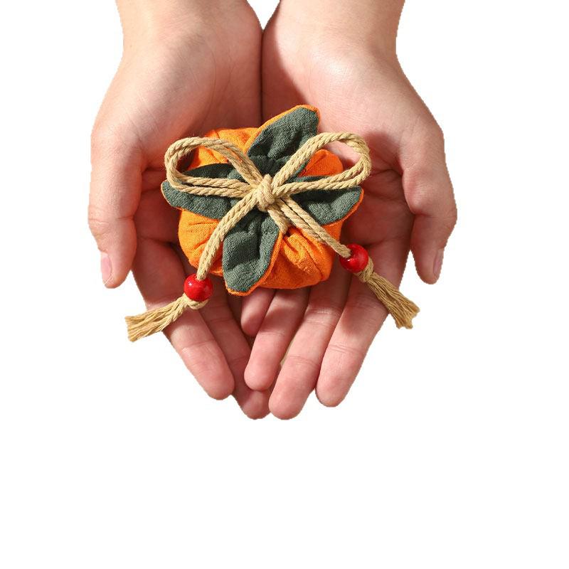 Persimmon Ruyi Scented Sachet: Dragon Boat Festival Car Hanging, Peace & Fortune Coin Purse, Lucky Bag.