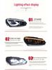 Golf 6 LED Double Lens Headlight: Blue Daytime Running and Turn Signal Light Assembly