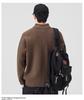 Mu Yuan Men's 2025 Fall/Winter Half-Zip Stand Collar Japanese Casual Knit Sweater
